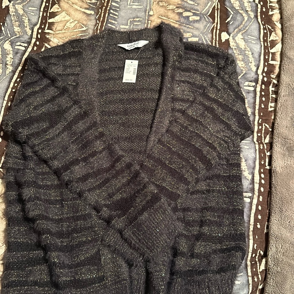 Brand new, Maurice’s Cardigan, Size Large, Black/ Gray